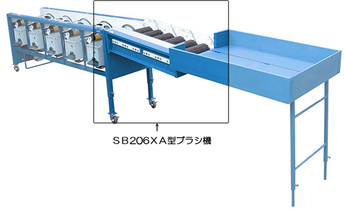 小型自動ブラシ機